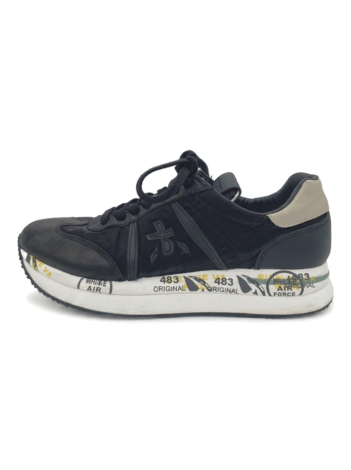 Premiata Conny Low Top Sneaker EU 38 Schwarz