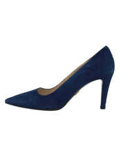 Prada Suede Pointed-Toe Pump EU 37.5 Blau - Image 1
