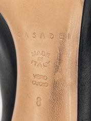 Casadei Peep Toe Ankle Boot EU 38 Schwarz