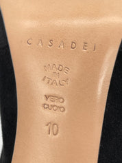 Casadei Blade  Overknee Stiefel EU 40 Schwarz