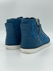 Louis Vuitton Punchy High Top Sneaker EU 38.5 Blau - Image 4