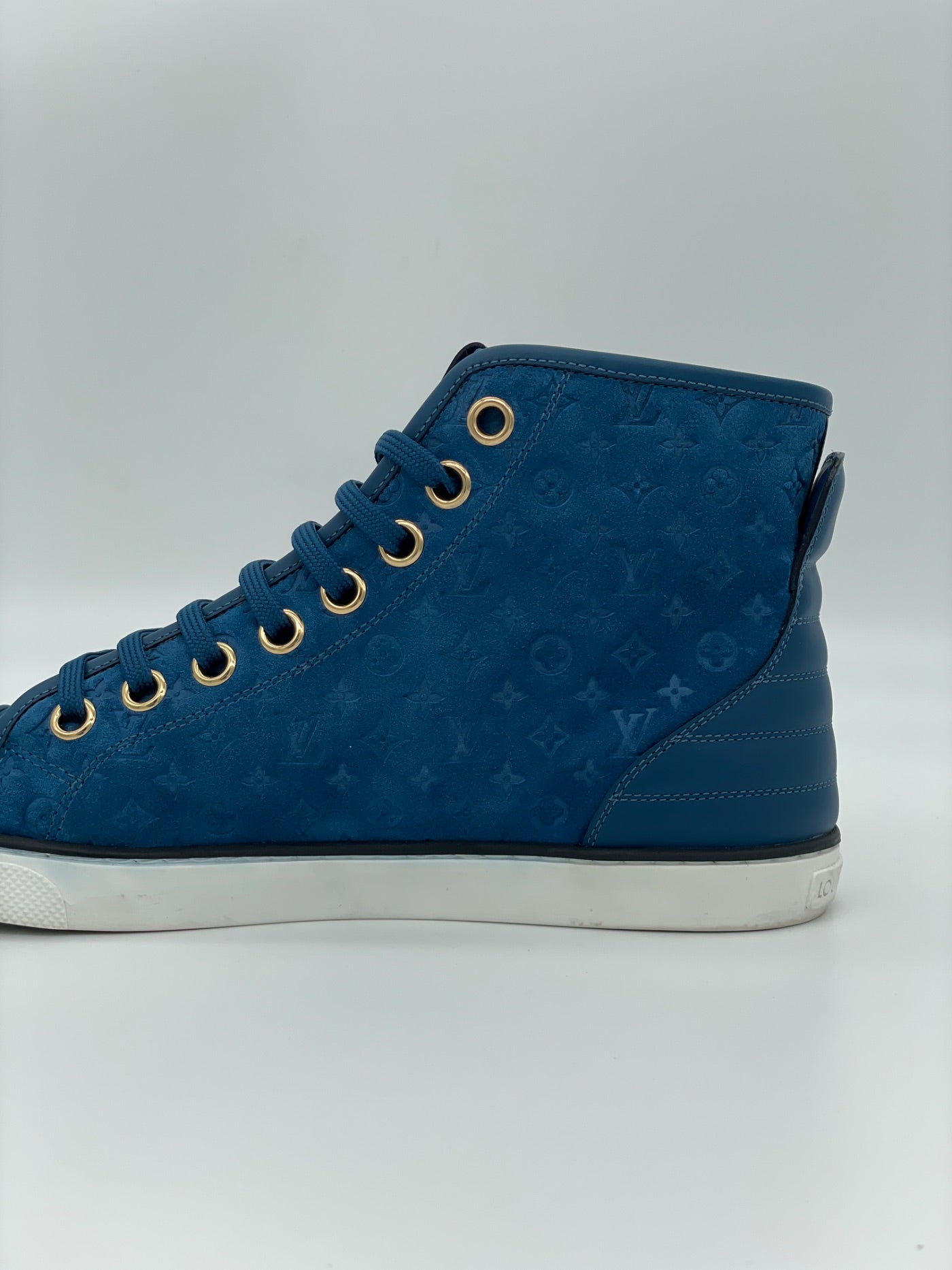 Louis Vuitton Punchy High Top Sneaker EU 38.5 Blau - Image 5