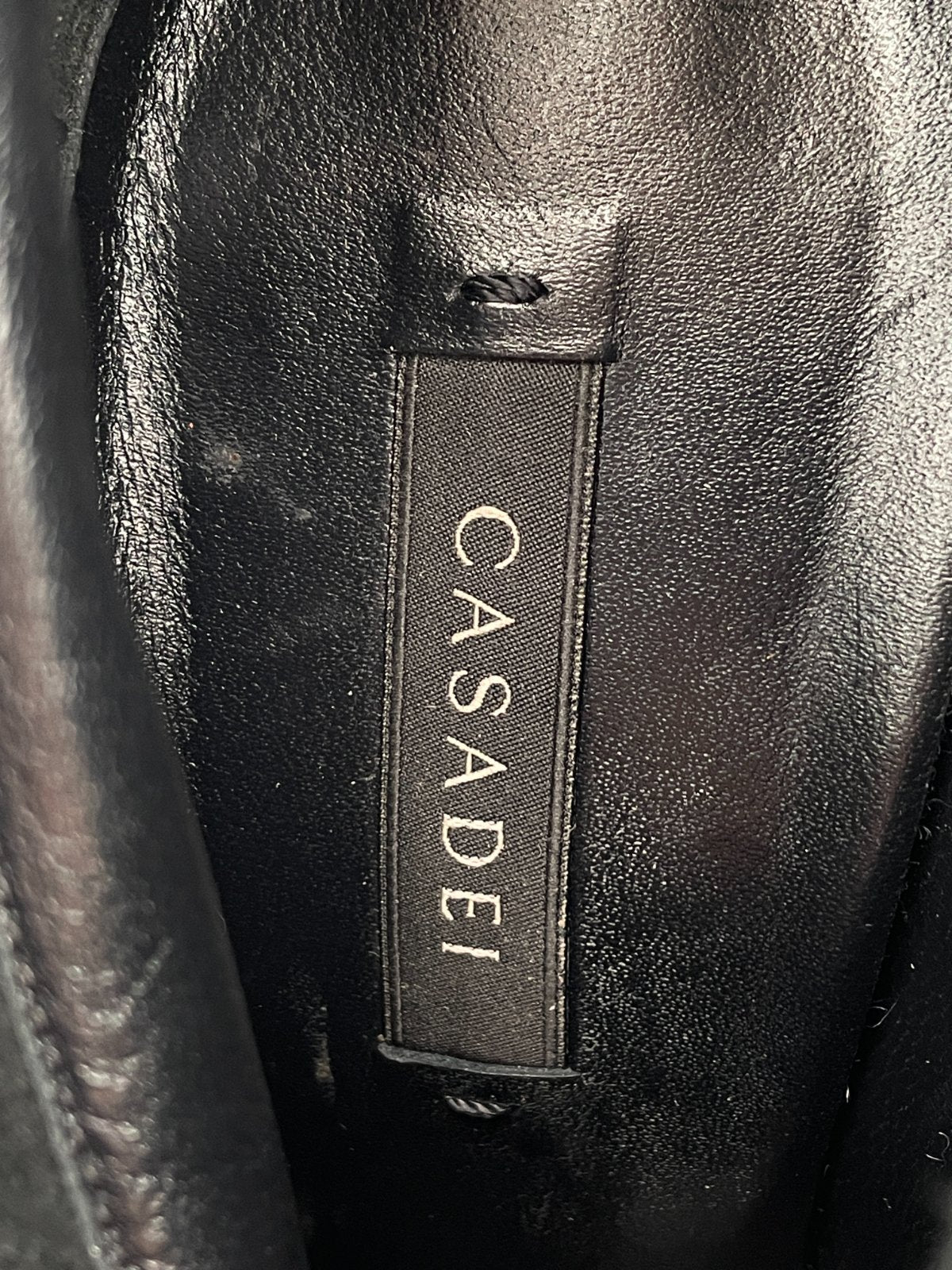 Casadei Peep Toe Ankle Boot EU 38 Schwarz
