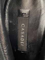 Casadei Peep Toe Ankle Boot EU 38 Schwarz