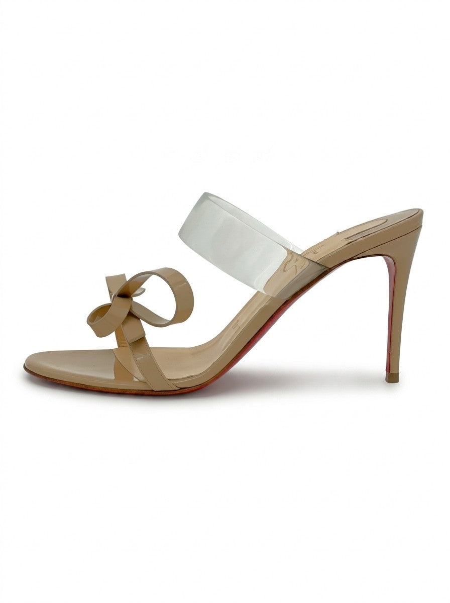 Christian Louboutin Just Nothing Mule Pump EU 37.5 Beige